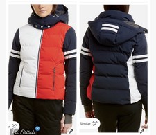 Fera Kate Ski Snow Parka Red Navy Size 8 Nwt