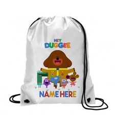 HEY DUGGEE, personalised kids drawstring gym/ PE/ swim bag/ pump bag ,back pack