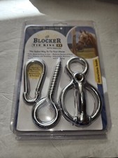 Blocker Tie Ring II Equestrian Horse - Chrome Plated - New In Package