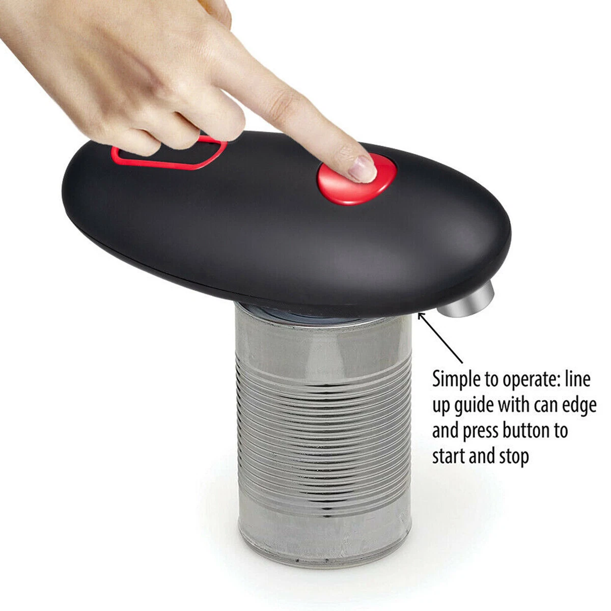 Electric Commercial Can Opener Automatic Smooth Edge Stainless Steal Hands Free