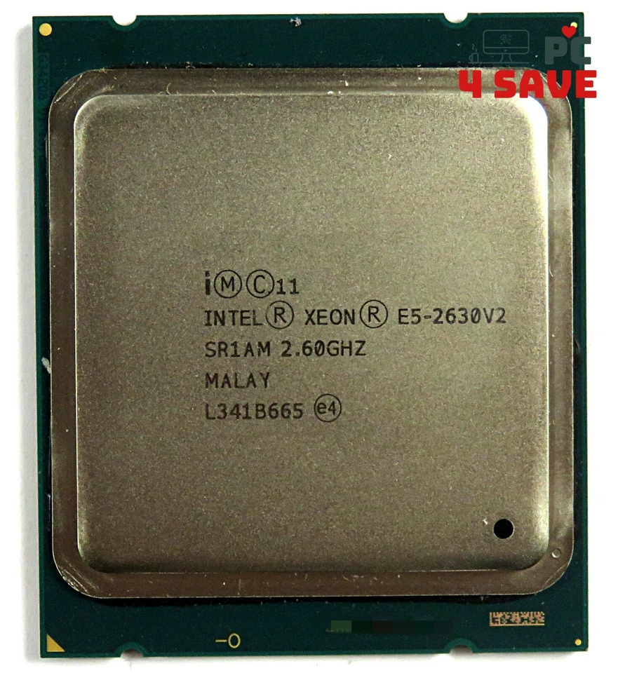 Procesador CPU de servidor Intel Xeon E5-2630 V2 SR1AM 2,60 GHz 6 núcleos 15 MB LGA2011 80 W Foto 2 de 3