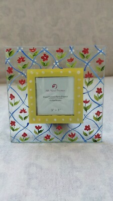 Handgemalter Glas Fotorahmen Silk Roa Rahmen 3''X 3''