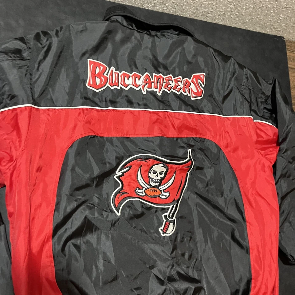 Chaqueta de Carreras Vintage Tampa Bay Buccaneers Varsity Bucs Reversible NFL Fútbol Foto 3 de 4