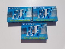 🎧 Lot 3 Cassettes audio VIERGES SIPOTE EF 120 - IEC I / TYPE I - NEUVES 🎧