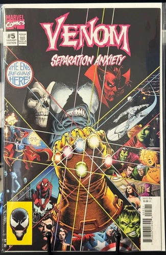 Venom Separation Anxiety #5 Paulo Siqueira Infinity Gauntlet Homage Marvel 2024 