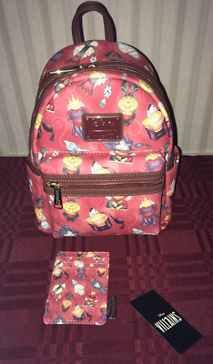 Loungefly Disney Villains Perfume Bottles Mini Backpack  display picture 1
