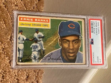1956 Topps Ernie Banks PSA 2 #15 Cubs CENTERED Card NEW CLEAN CASE