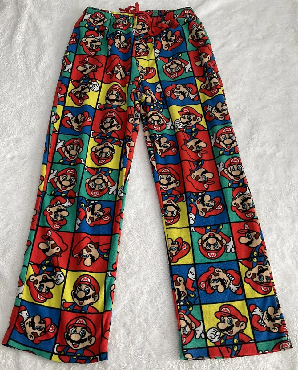 Super mario mens pajama pants sales