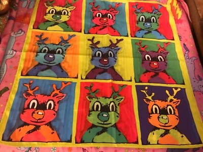Lush   Knot Wrap Furoshiki    Weihnachten Christmas   Warhol Reindeer