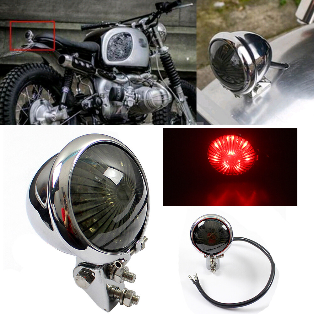 Bates Style Motorcycle LED Running Brake Tail Light For Cafe Racer ...