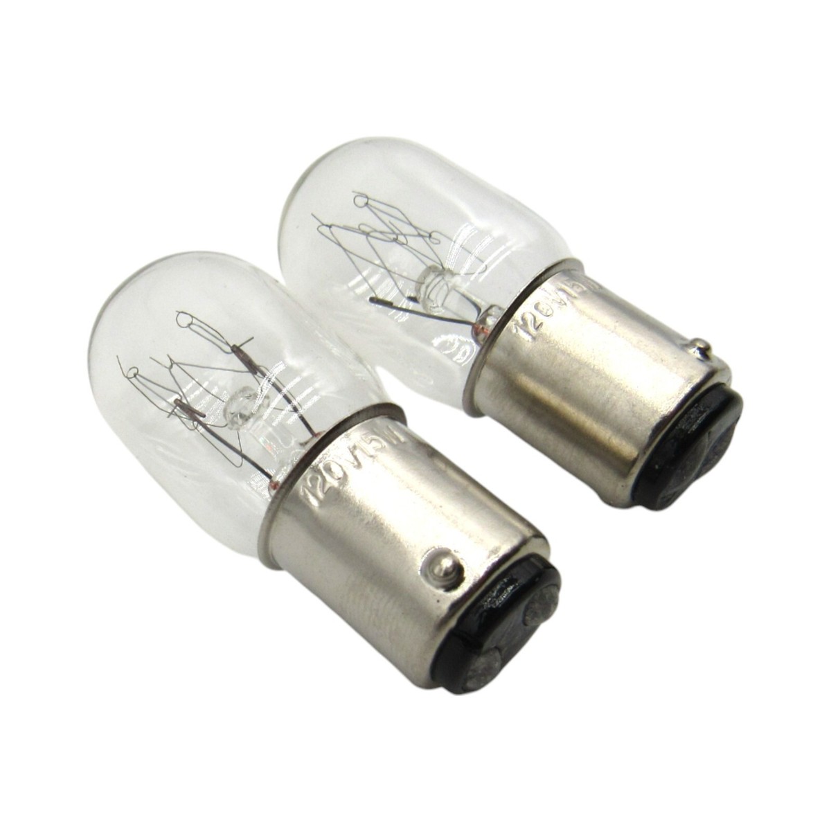 2 pack) Light Bulbs 15 watt 5/8'' Base Fits Most Kenmore 148 & 158