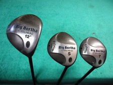 Ladies Callaway Big Bertha Steelhead Woods Driver, 5, 7, Gems 99 Graphite Shafts