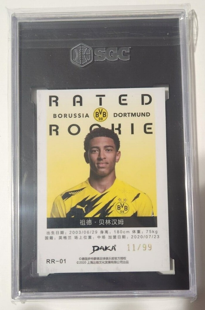 2020-21 Daka Borussia Dortmund Jude Bellingham RR-01 Rated Rookie