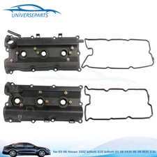 2PCS Left & Right Engine Valve Cover for 2003-06 Nissan 350Z Infiniti G35 3.5L