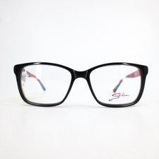 Salsa SA5005 BK Eyeglasses Frames Black red blue Square Full Rim  52[]15 135