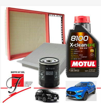 Wartungsset MG ZS SUV 1.5 VTi 3 Filter, 5 L Öl 5W30 Motul