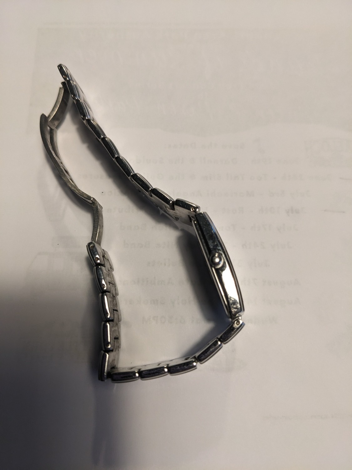 Festina Watch, rectangular case, blue face - image 5