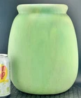 Roseville Early Carnelian Ovoid Green Vase 10.5” Tall In Ex Mint Condition
