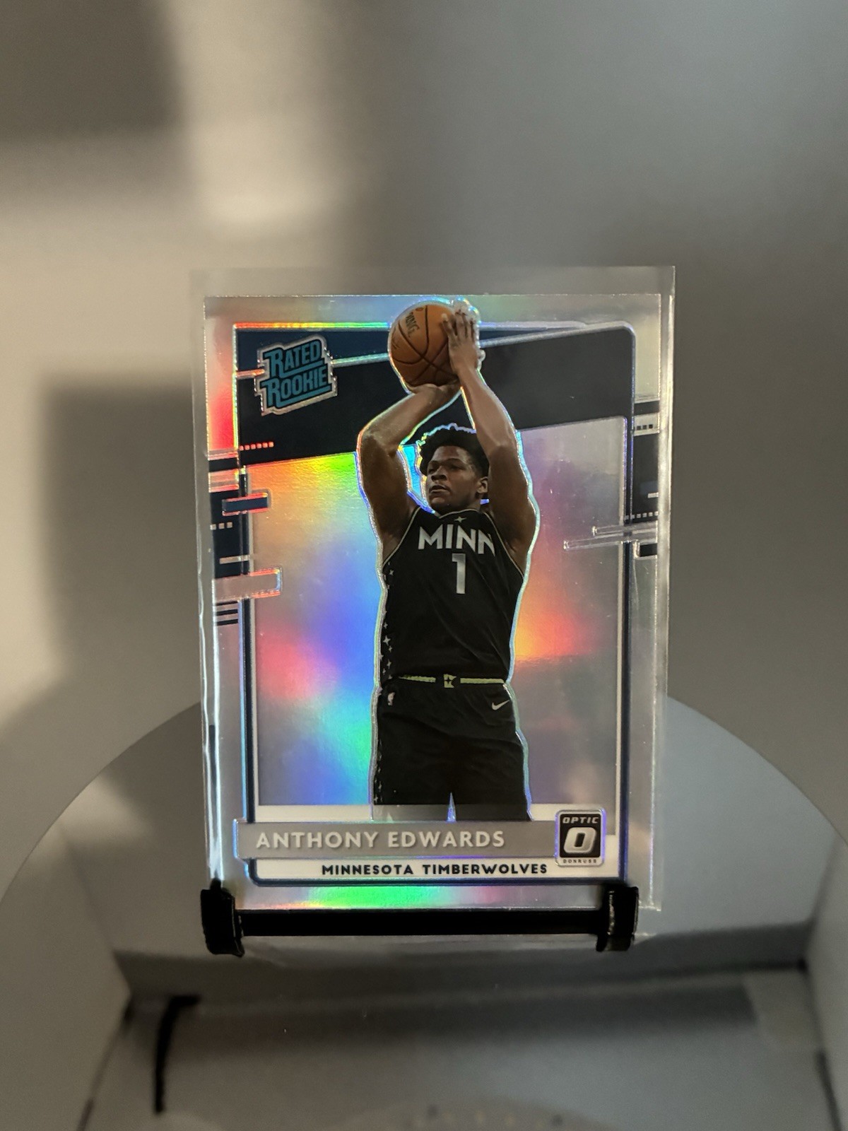 2020-21 Panini Donruss Optic - Rated Rookie Anthony Edwards #151 Holo Prizm (RC)