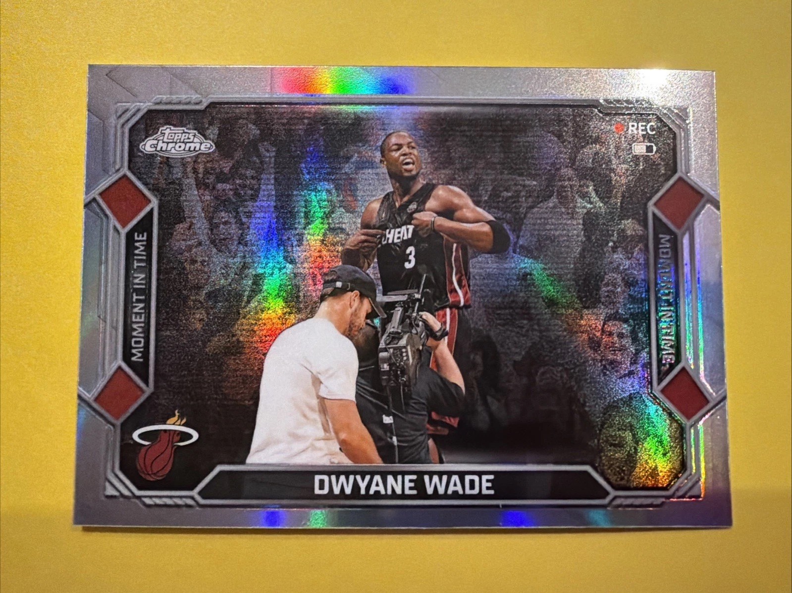 2025-26 Topps Chrome Update Basketball Dwyane Wade Moment In Time Refractor 