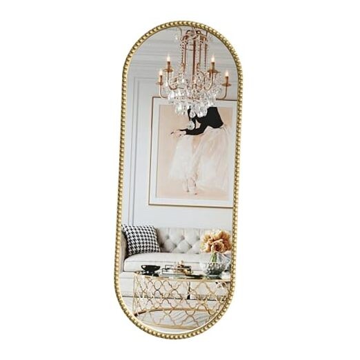 Antique Full Length Mirror Vintage Oval Full Body Mirror 20  display picture 3