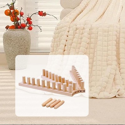 Chunky Knitting Blanket Loom Hand Knitting Yarn Craft