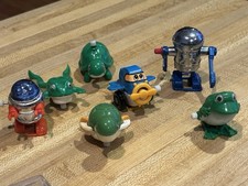  7 Vintage Wind Up Toy Tomy Lot 1979, 1977, 1978 Taiwan Wacky Rascal NICE AS IS