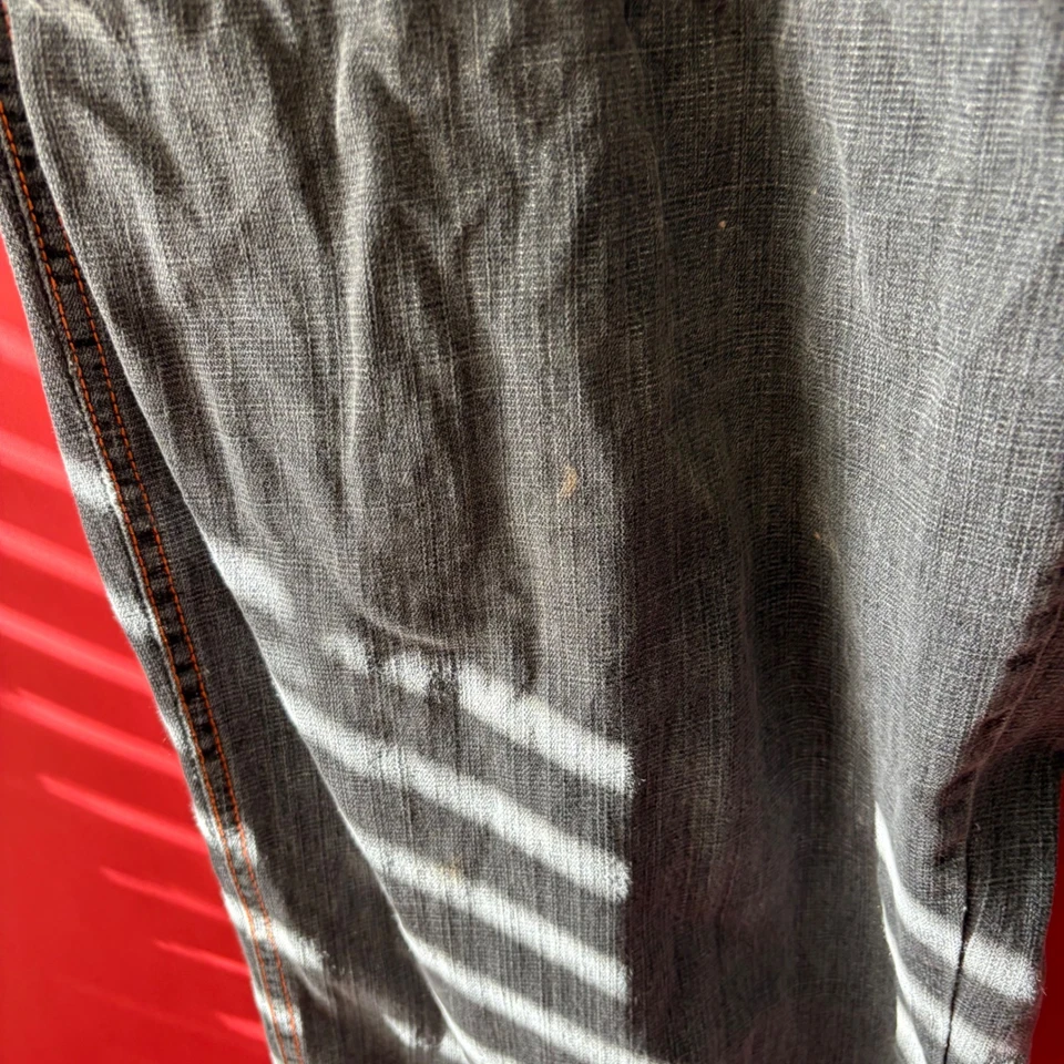 Vintage RED APE DENIM COMPANY Y2K Men's Grey Wash Jeans Size 44x33 Embroidered - Image 4 of 4