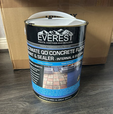 Everest Ultimate QD Concrete Floor Paint & Sealer Dustproof Black 5L Low Odour