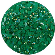 3000PCS SS6 2mm Flatback Rhinestones Dark Green Gems for Nail Art DIY Crafts