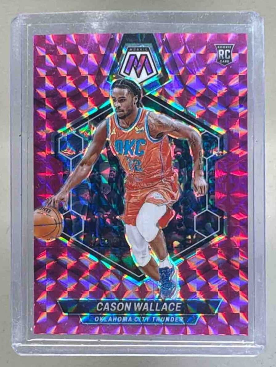 Cason Wallace 2023 Panini Mosaic #218 Pink Rookie RC /149