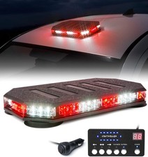 Led Roof Top Light Bar Warning Emergency Flashing With Controller Waterproof
