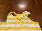 Hanna Andersson Girls Sz 130 (8) Yellow White Striped Sleeveless Dress NWT — photo 7