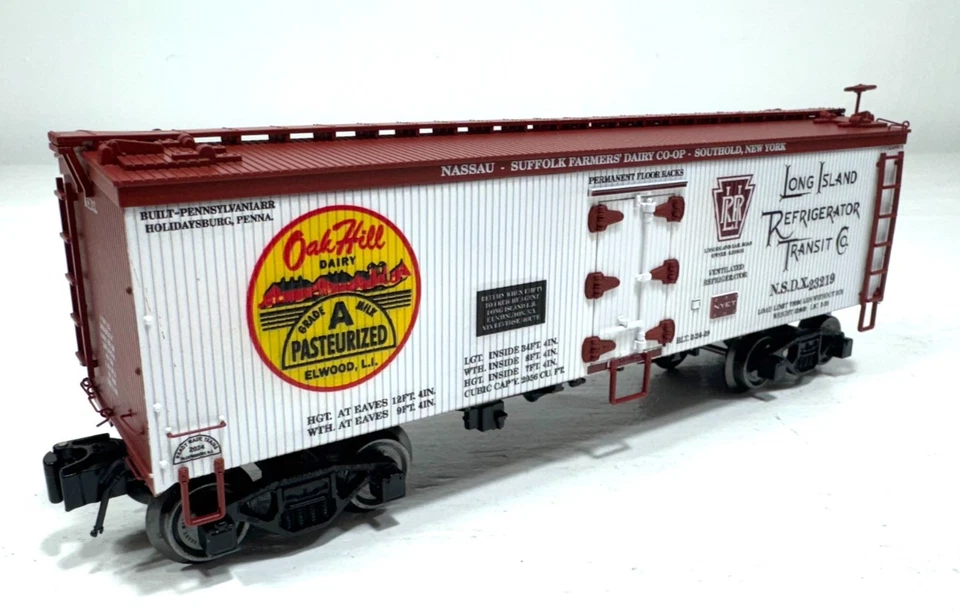 Coche frigorífico lateral madera 36' RMT 86199-731 LIRR Oak Hill Milk funcionamiento personalizado Foto 2 de 4