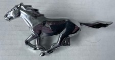 Vintage Ford Mustand Chrome Running Horse Emblem 6.25" Long