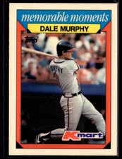1988 Topps Kmart Memorable Moments #18 Dale Murphy Baseball Card 0101A