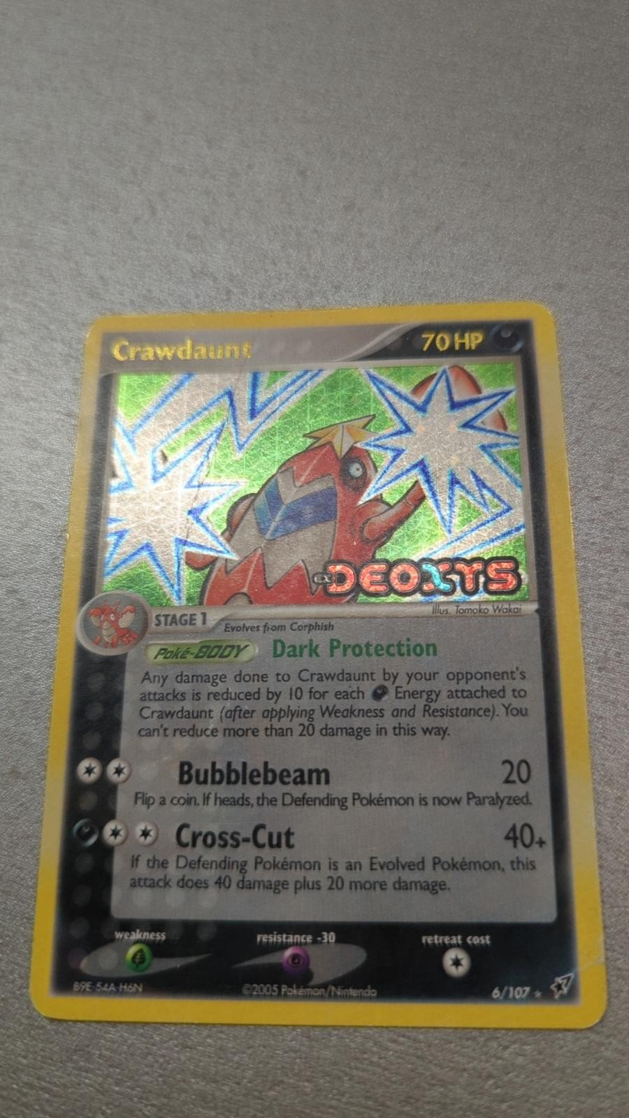 Crawdaunt 6/107 Reverse Holo