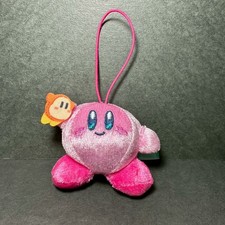 E1712 Kirby of the Stars Crane Game Plush Strap Keychain 3" Nintendo Japan F6
