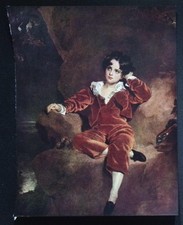Master Lambton – Thomas Lawrence – Earl of Durham Collection Vintage Print