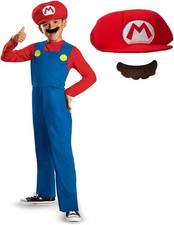 Nintendo Super Mario Costume Licensed Super Mario Brothers Costume Small 4-6