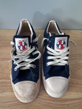 Vintage ABA USA Converse Blue Shoes Size 4 Made in USA