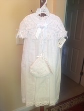 The Little Things Mean a Lot White Baptismal Gown 6 months Unisex