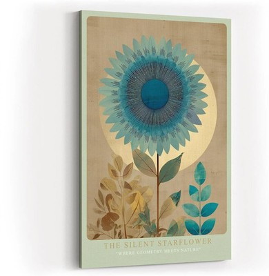 Sinus Art Paul Sinus Wandbild The Silent Starflower stilisierte Sonnenblume in