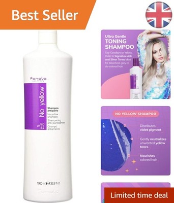 Fanola Anti-Gelb Shampoo 1000ml - Enriched Violet Treatment für gesundes Haar