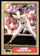 Dave Winfield 1987 Topps #770 Yankees MLB READ FREE SHIPPING AutographDen