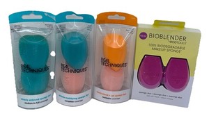 REAL TECHNIQUES & ECOTOOLS (Lot of 8) Blending Make Up Sponges FREE SHIPPING!