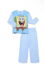 Spongebob SquarePants Toddler Size 4 Blue 2-piece Flannel Pajama Set