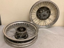 Pair Akront Alloy Rim Wheels 17" x 2.15" & 17" x 3" FITMENT UNKNOWN READ DESC