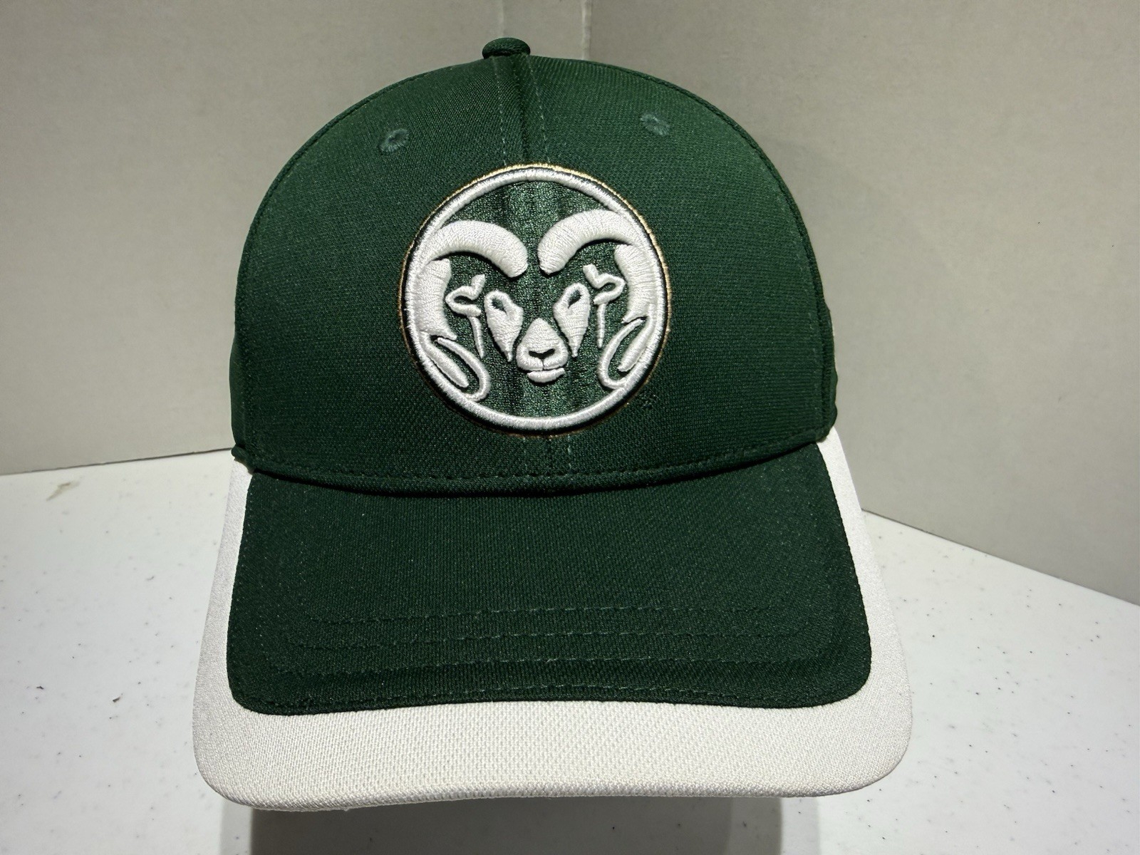 Colorado State Rams NCAA Under Armour Men’s Adjustable Hat Cap Green & White thumbnail 2
