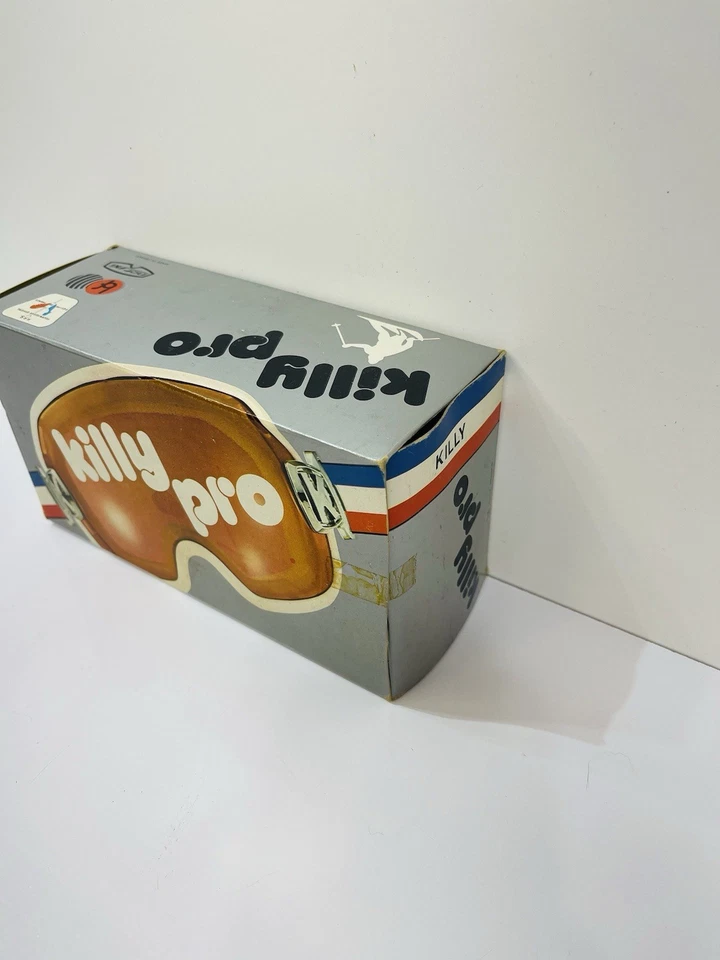 Винтажные лыжные очки Jean Claude KILLY PRO в желтой оправе с янтарными линзами сделано во Франции - Изображение 2 из 4